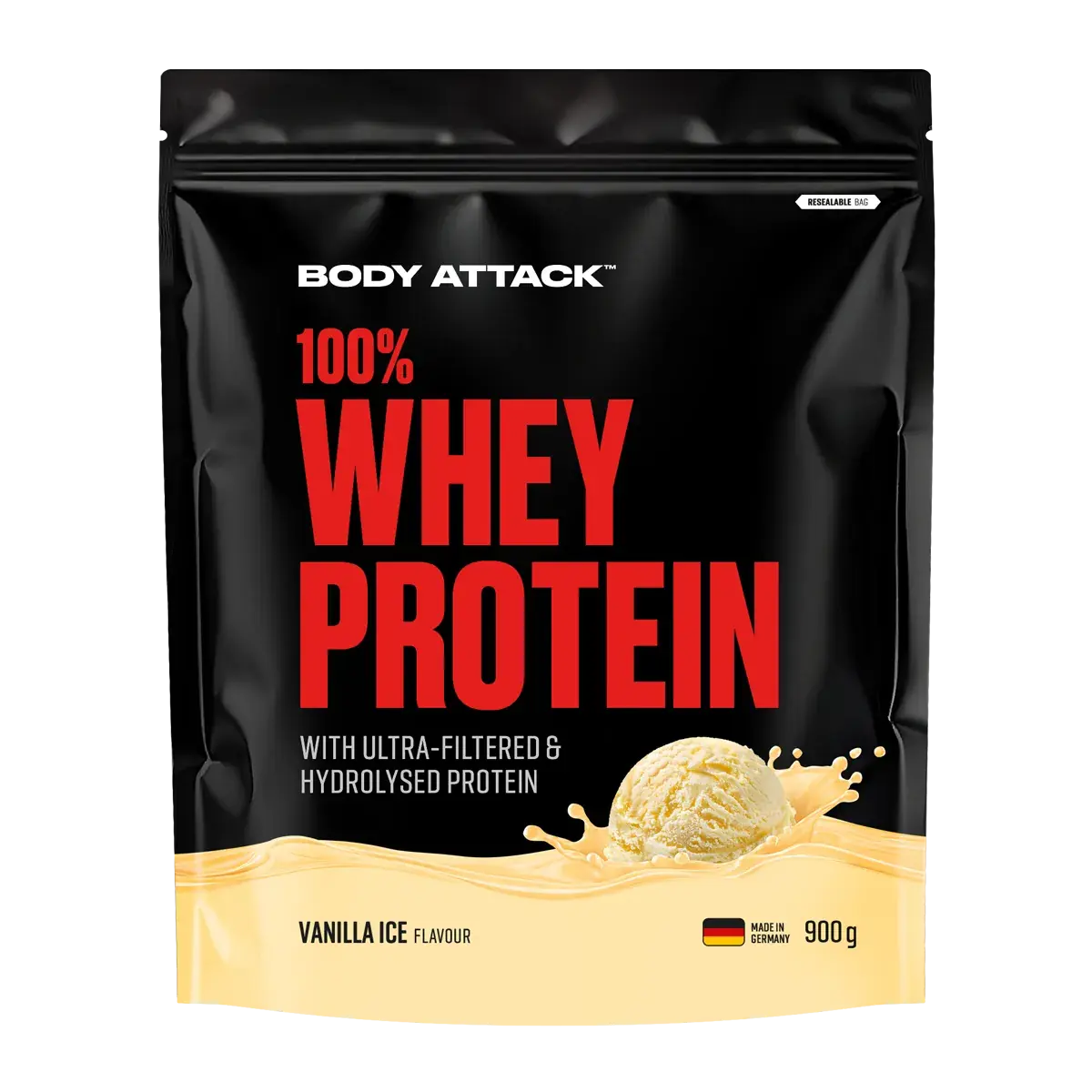 Body Attack 100 % Whey Protein 900 g