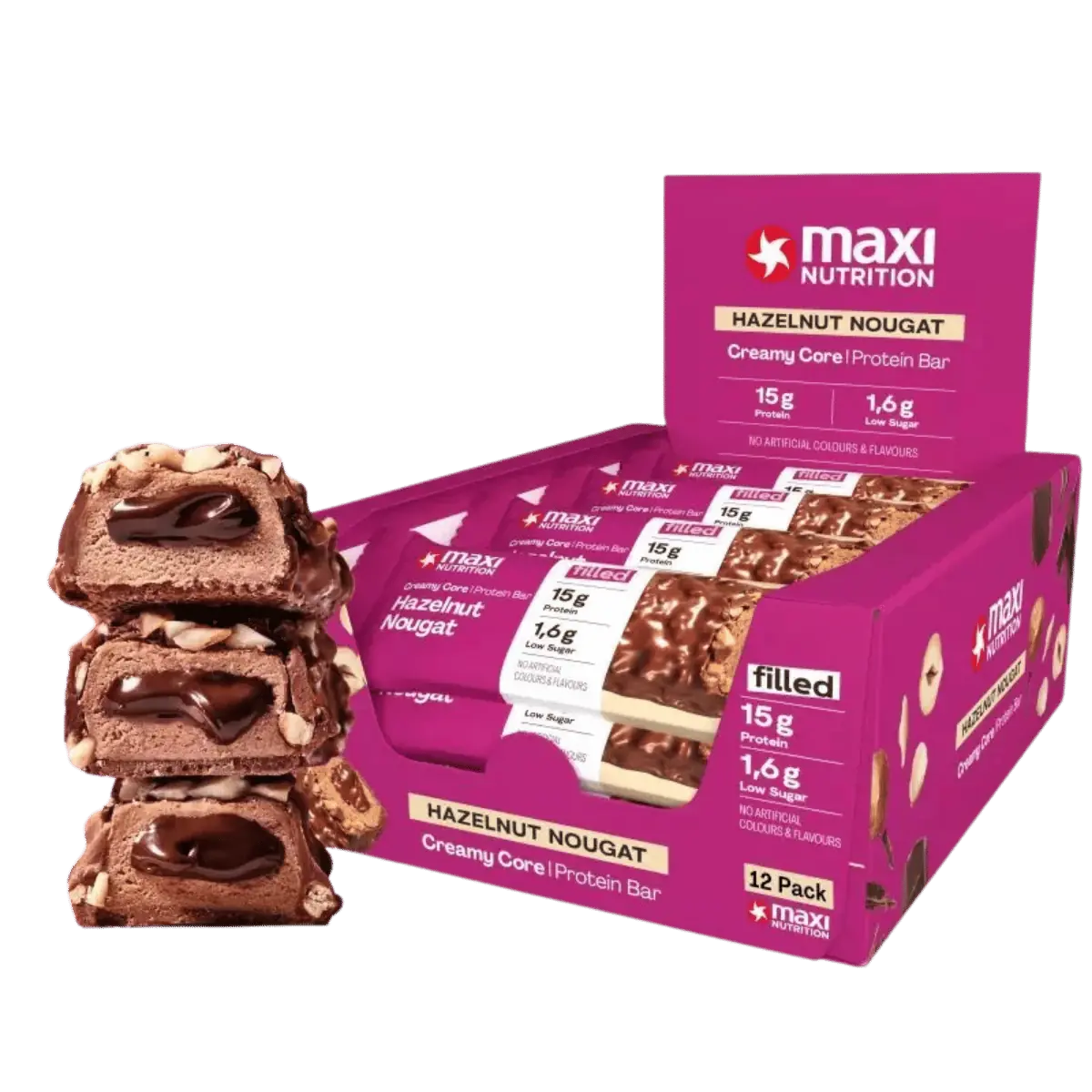MaxiNutrition Creamy Core Protein Bar 12 × 45 g