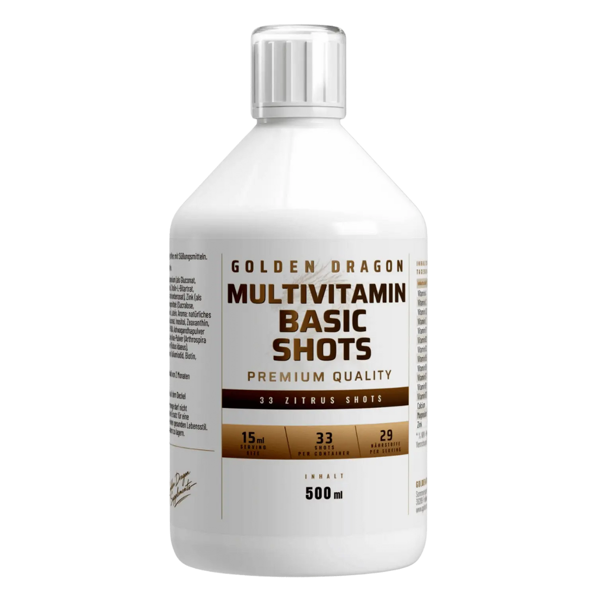 Golden Dragon MultiVitamin Basic Shots - Zitrus