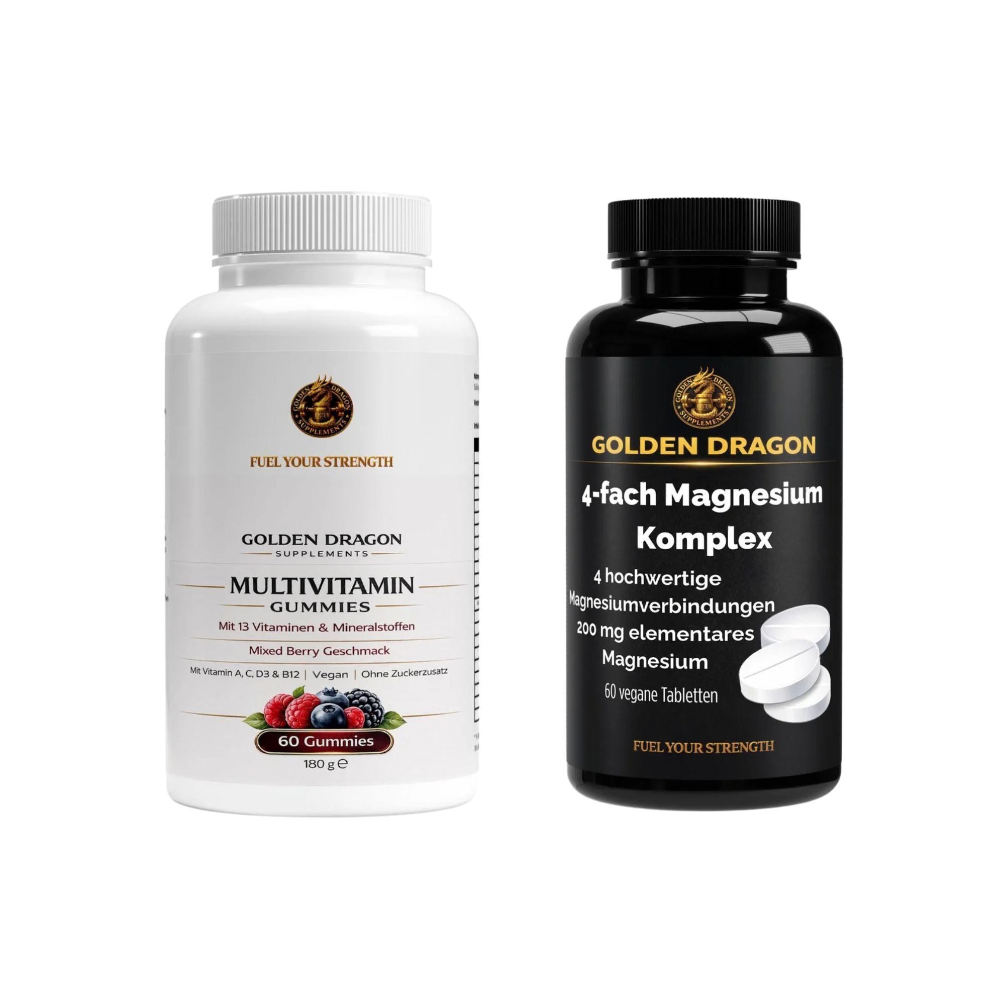 Golden Dragon Daily Vitality Bundle – Multivitamin & Magnesium Komplex