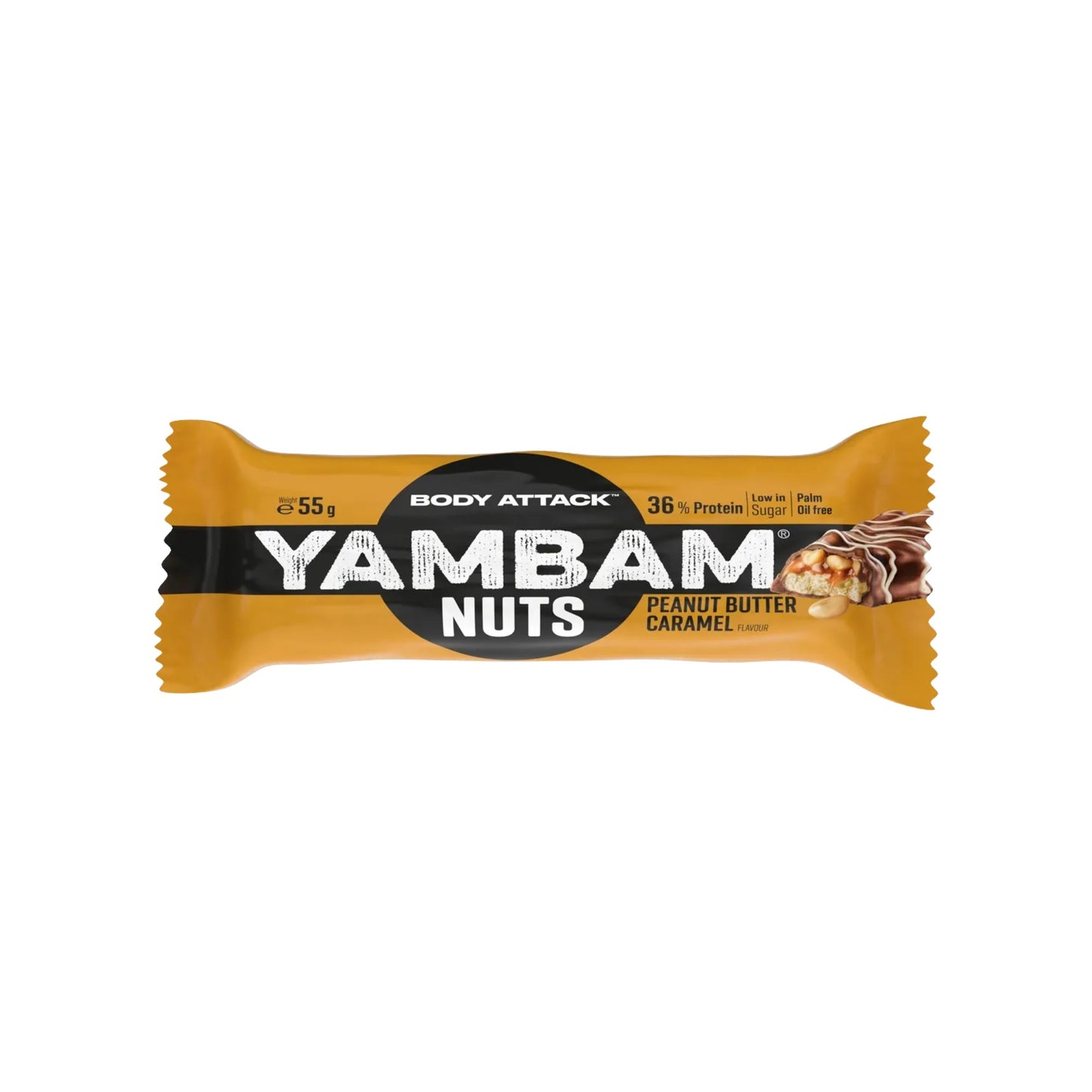 Body Attack YAMBAM CRUNCH Protein Riegel (15x55g)