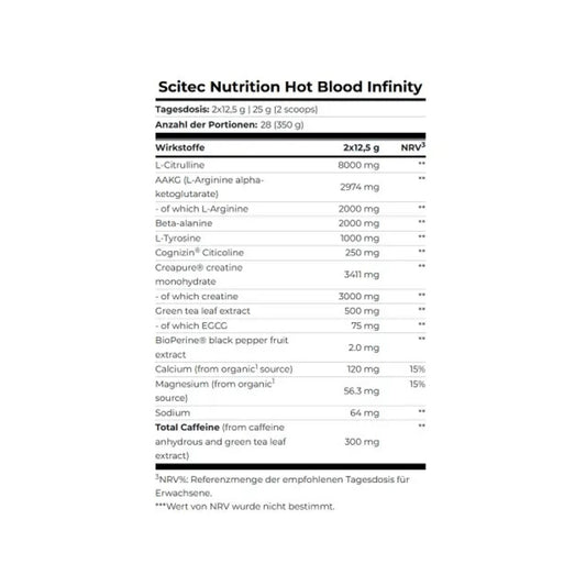 Scitec Hot Blood Infinity 350g