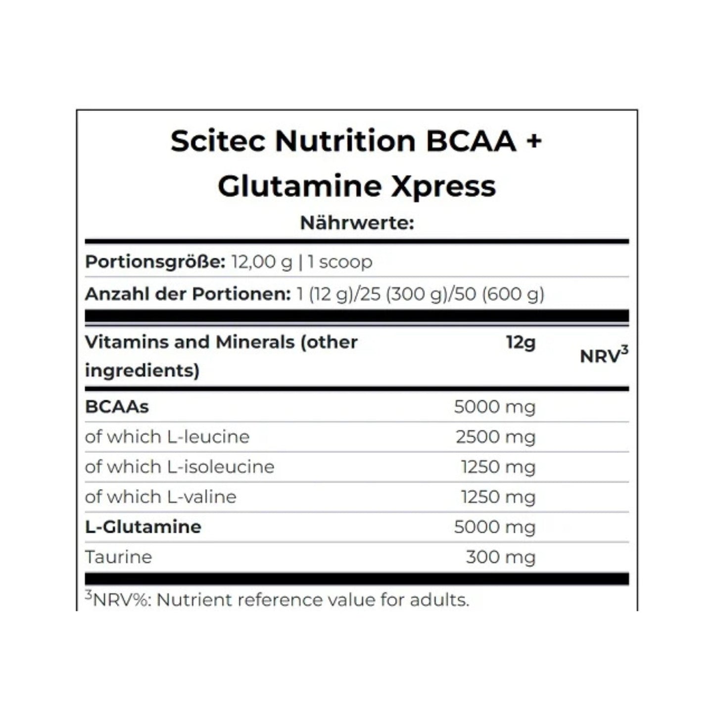 Scitec BCAA+ Glutamine Xpress 600g