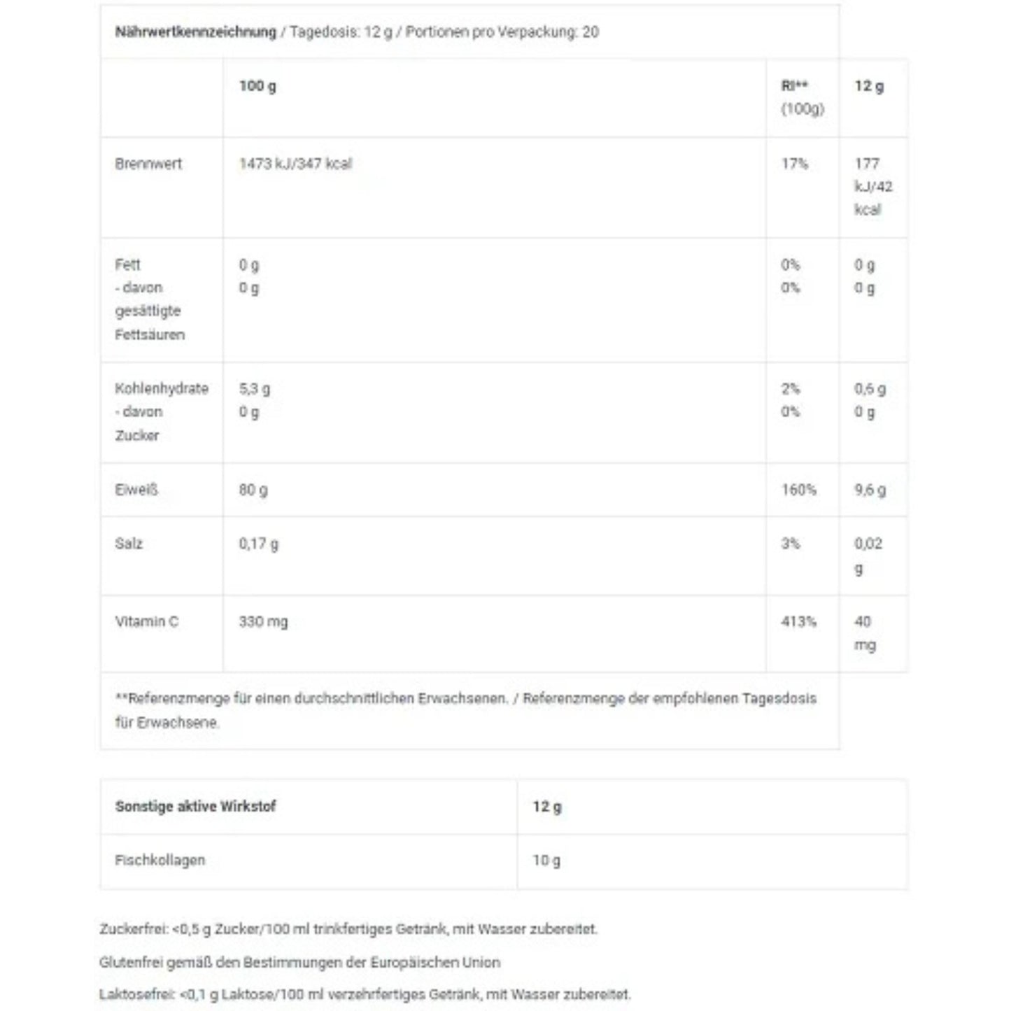 BioTech Marine Collagen 240g