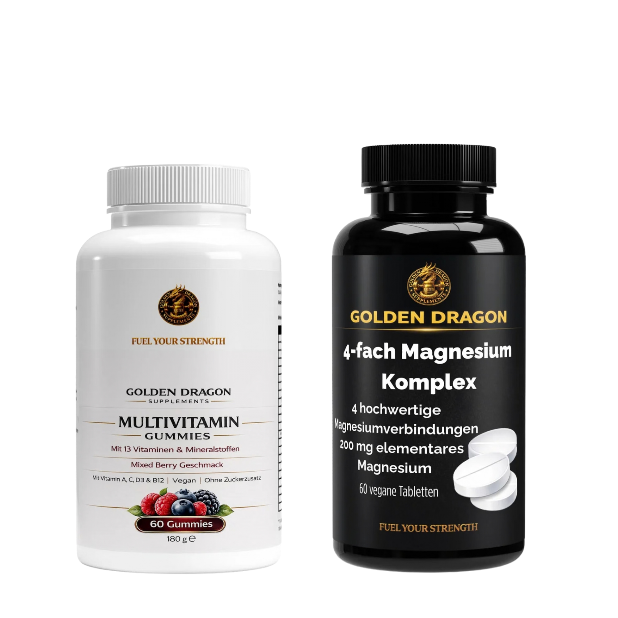 Golden Dragon Daily Vitality Bundle – Multivitamin & Magnesium Komplex