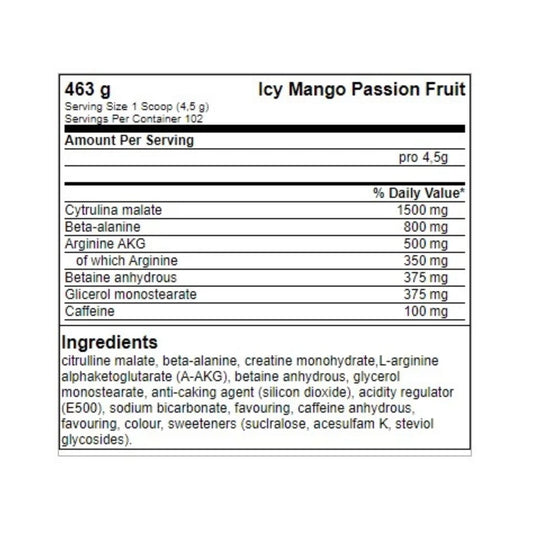 FA Nutrition ICE Pump Pre-Workout - 463g