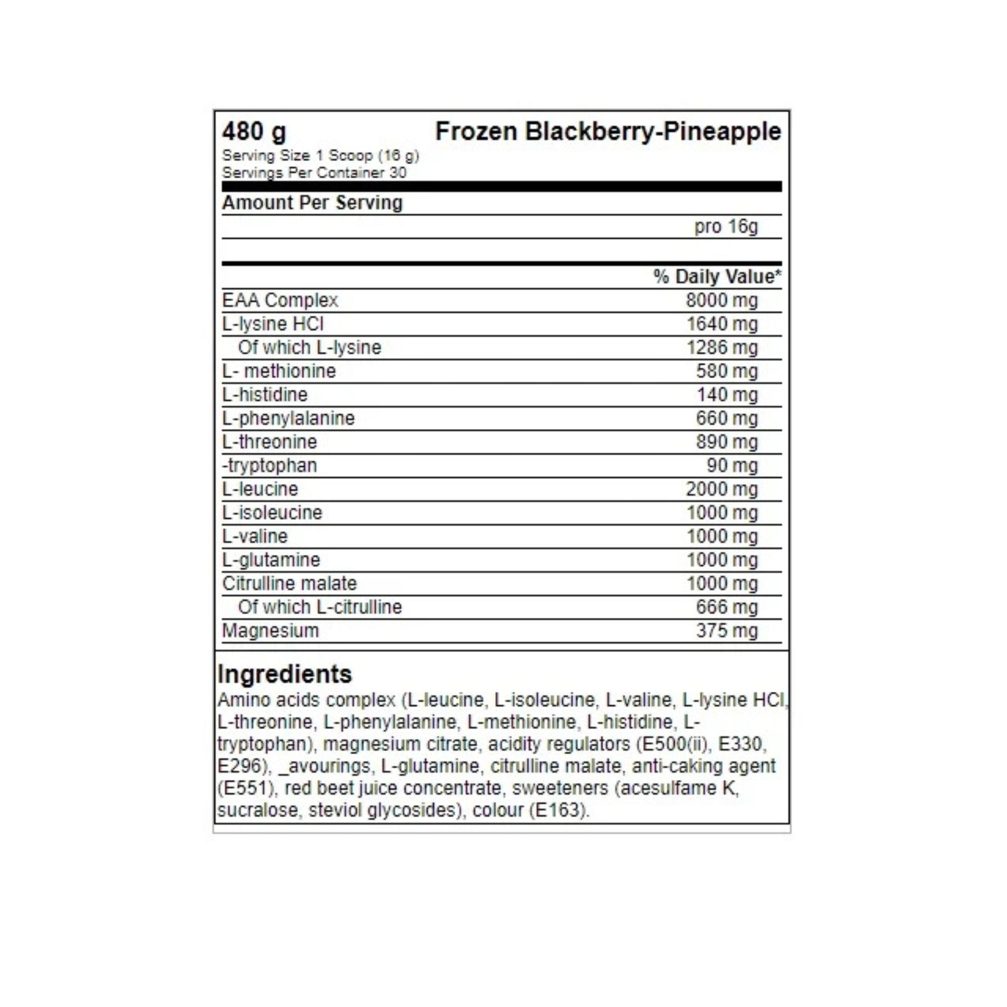 FA Nutrition ICE Hydro Amino - 480g