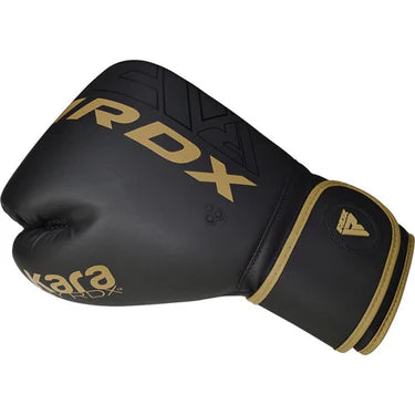 RDX F6 Kara Boxhandschuhe Training Schwarz aus Maya Hide