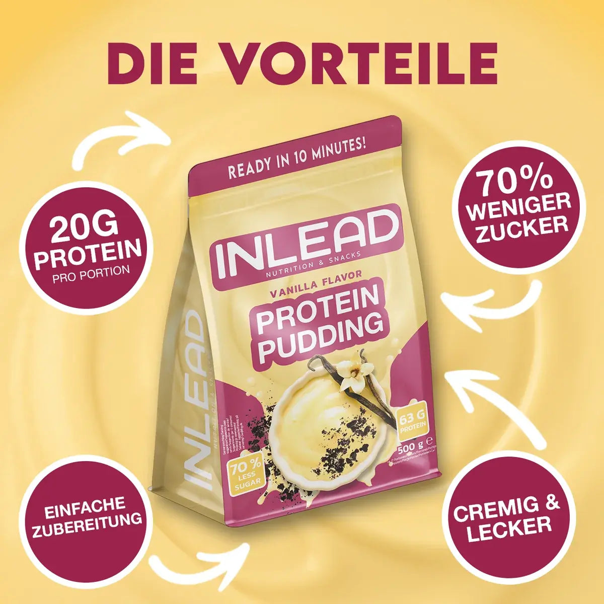 INLEAD Protein Pudding 500 g