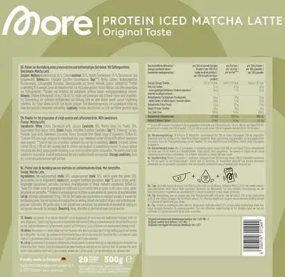 More Nutrition Protein Iced MATCHA LATTE 500g Dose