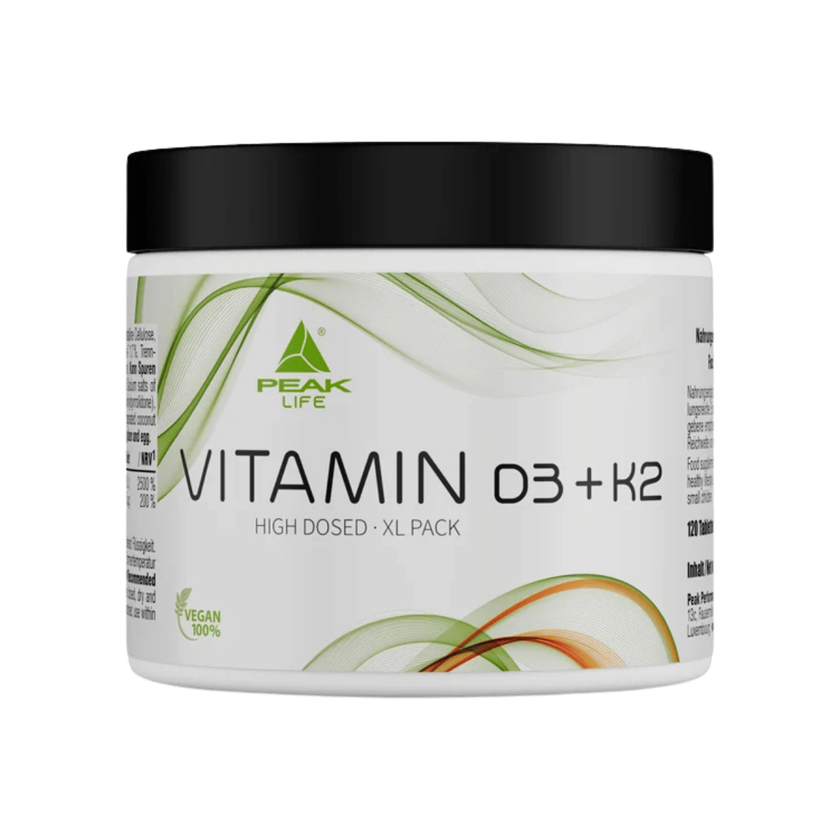 Peak Vitamin D3 + K2 120 Tabletten