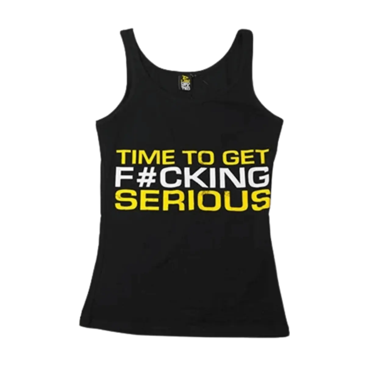 Dedicated Women Tank Top „Time to get serious" – Schwarz