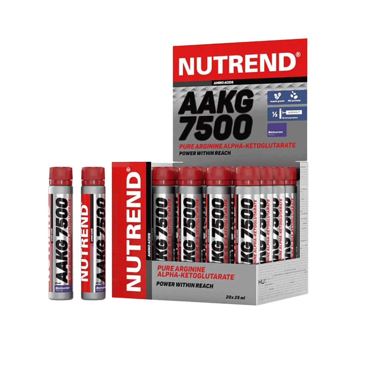 Nutrend AAKG 7500 Shot Schwarze Johannisbeere 20 × 25 ml