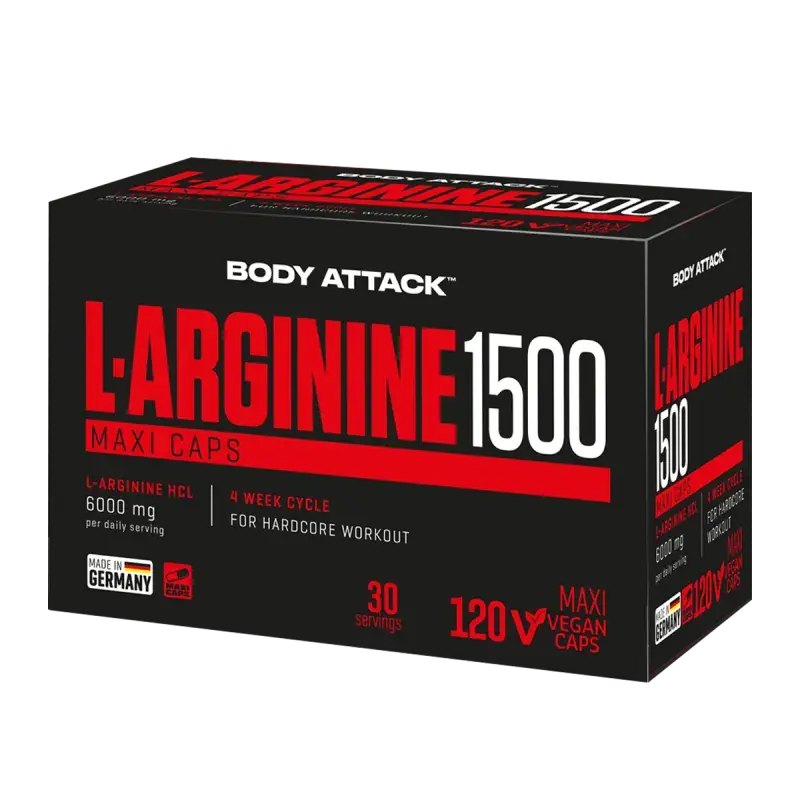 Body Attack L-Arginine 1500 120 Kapseln