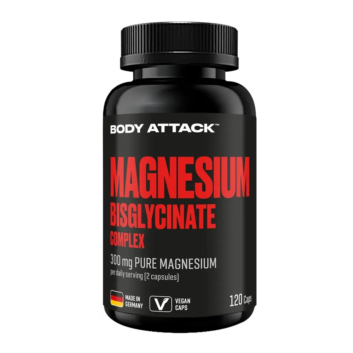Body Attack Magnesium Bisglycinate Complex 120 Kapseln