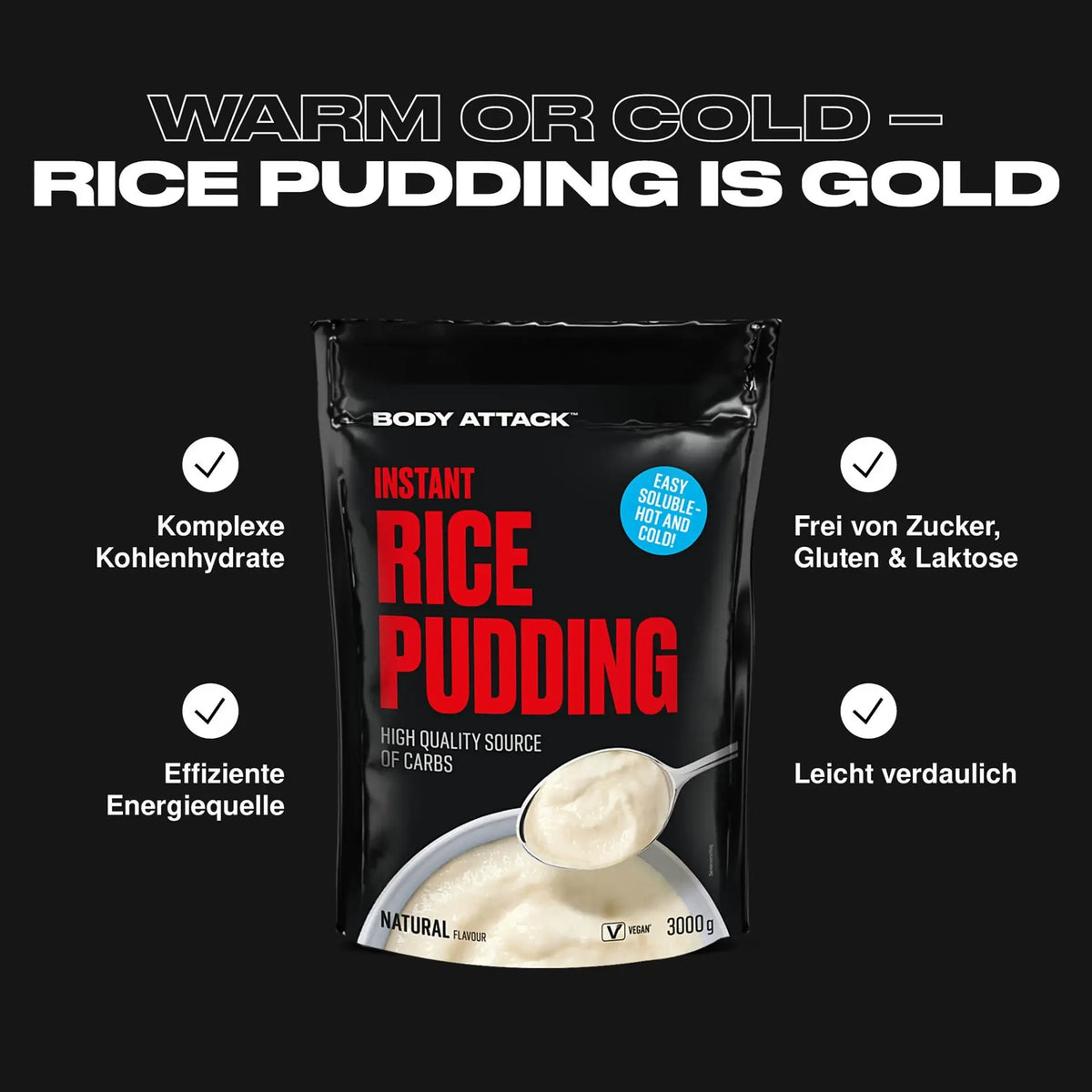 Body Attack Instant Rice Pudding 3000 g