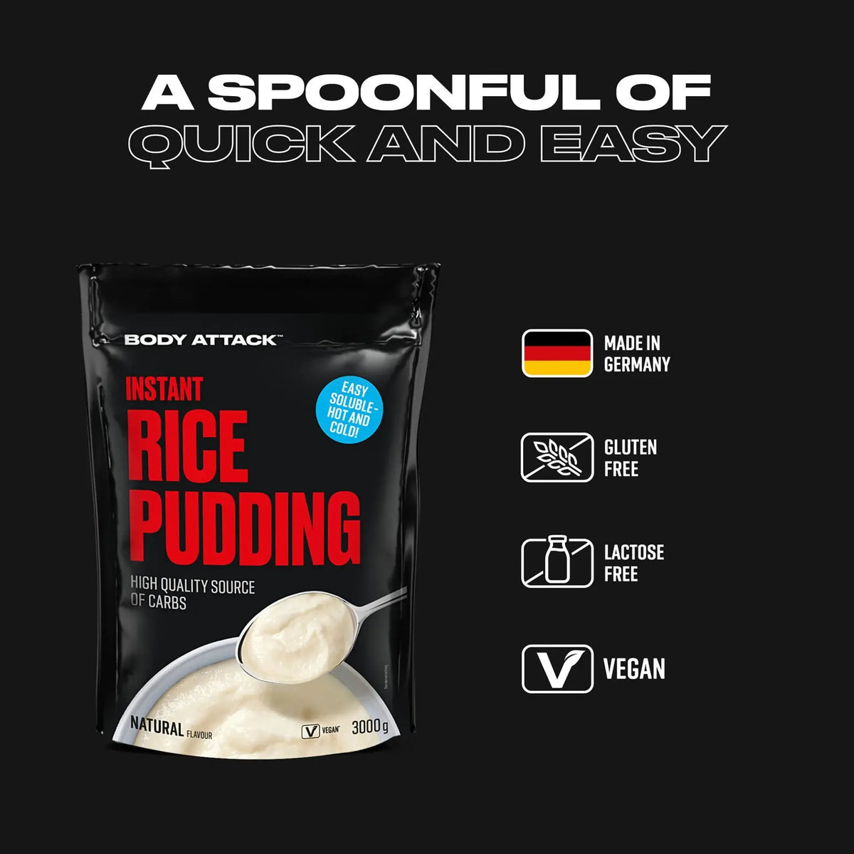 Body Attack Instant Rice Pudding 3000 g