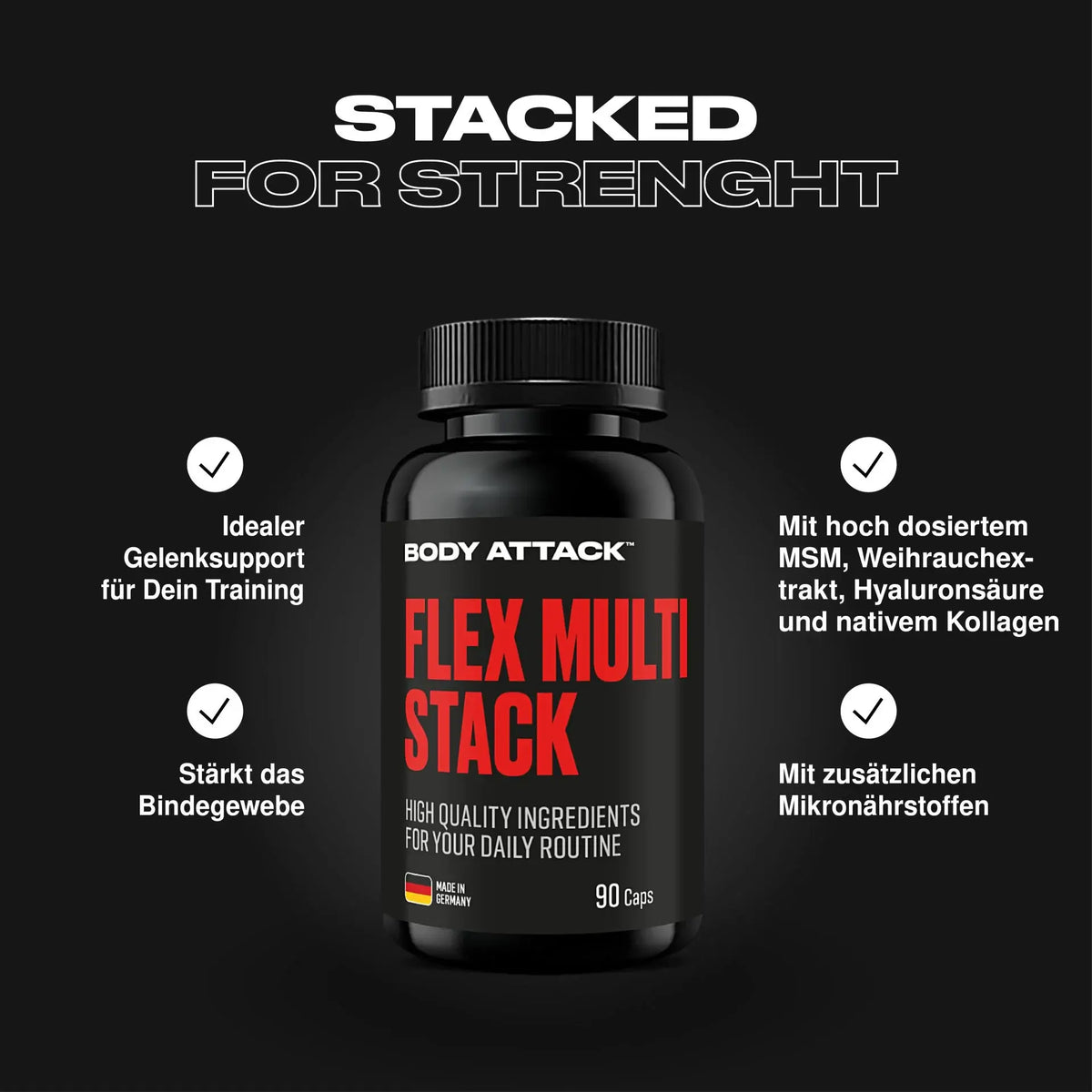 Body Attack Flex Multi Stack 90 Kapseln
