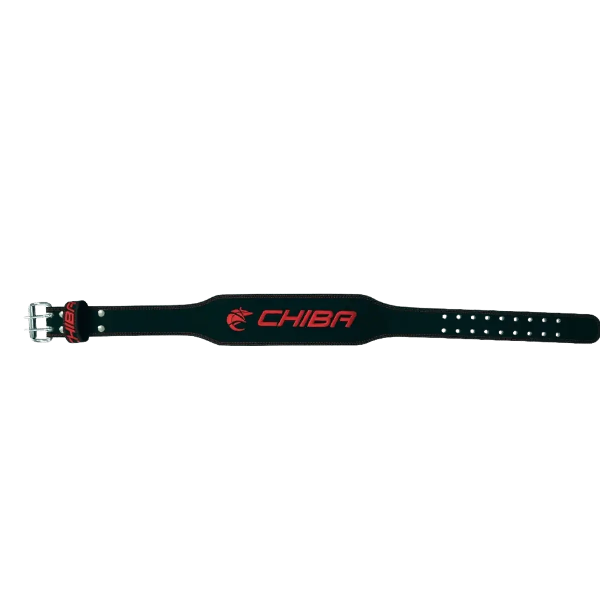 Chiba Ledergürtel Trainingsgürtel – Schwarz/Rot