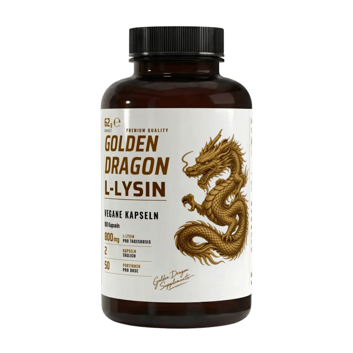 Golden Dragon L-Lysin – 100 Kapseln