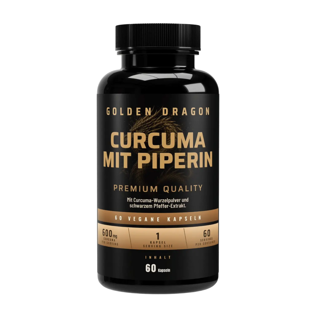 Golden Dragon Curcuma mit Piperin