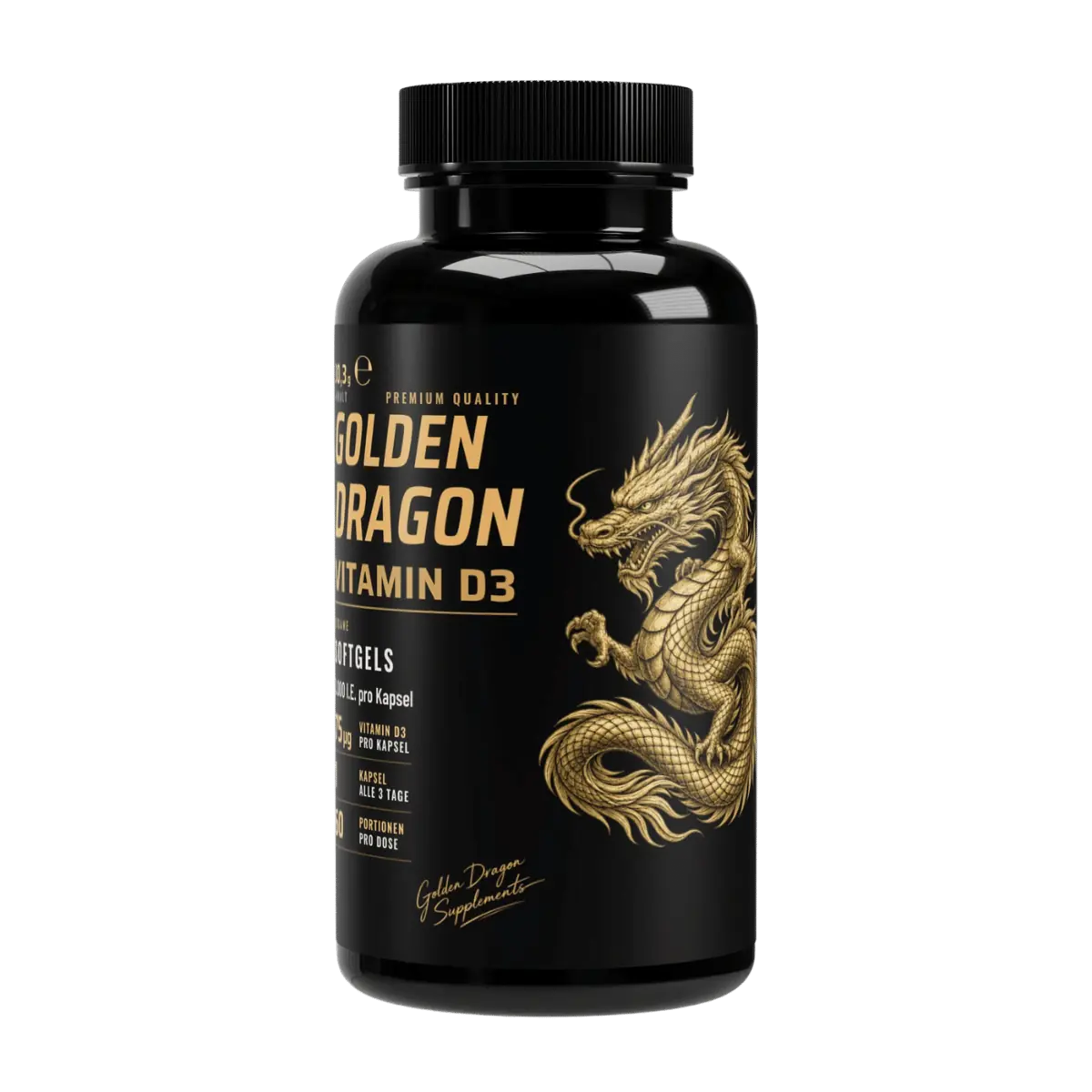 Golden Dragon Vitamin D3 Softgels – 60 Stück