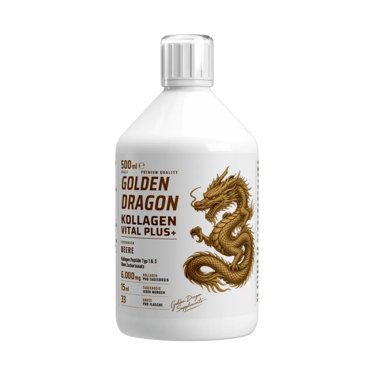 Golden Dragon Kollagen Vital PLUS+ Shots – Beerengeschmack