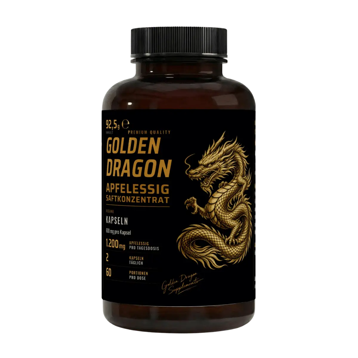 Golden Dragon Apfelessig Kapseln – 120 Stück