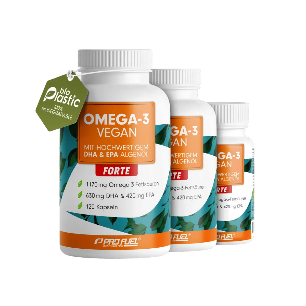 ProFuel Omega-3 Vegan Forte Algenöl-Kapseln