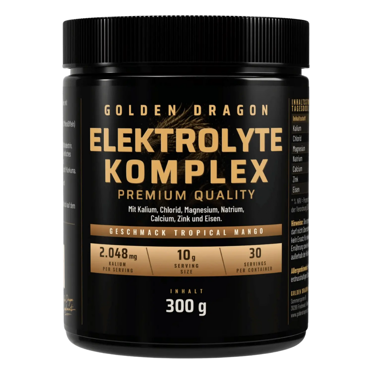 Golden Dragon Elektrolyte Komplex Tropical Mango 300 g