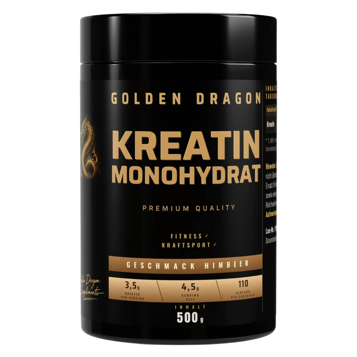 Golden Dragon Kreatin Monohydrat Himbeer