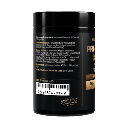 Golden Dragon Pre-Workout Booster Himbeere 520 g
