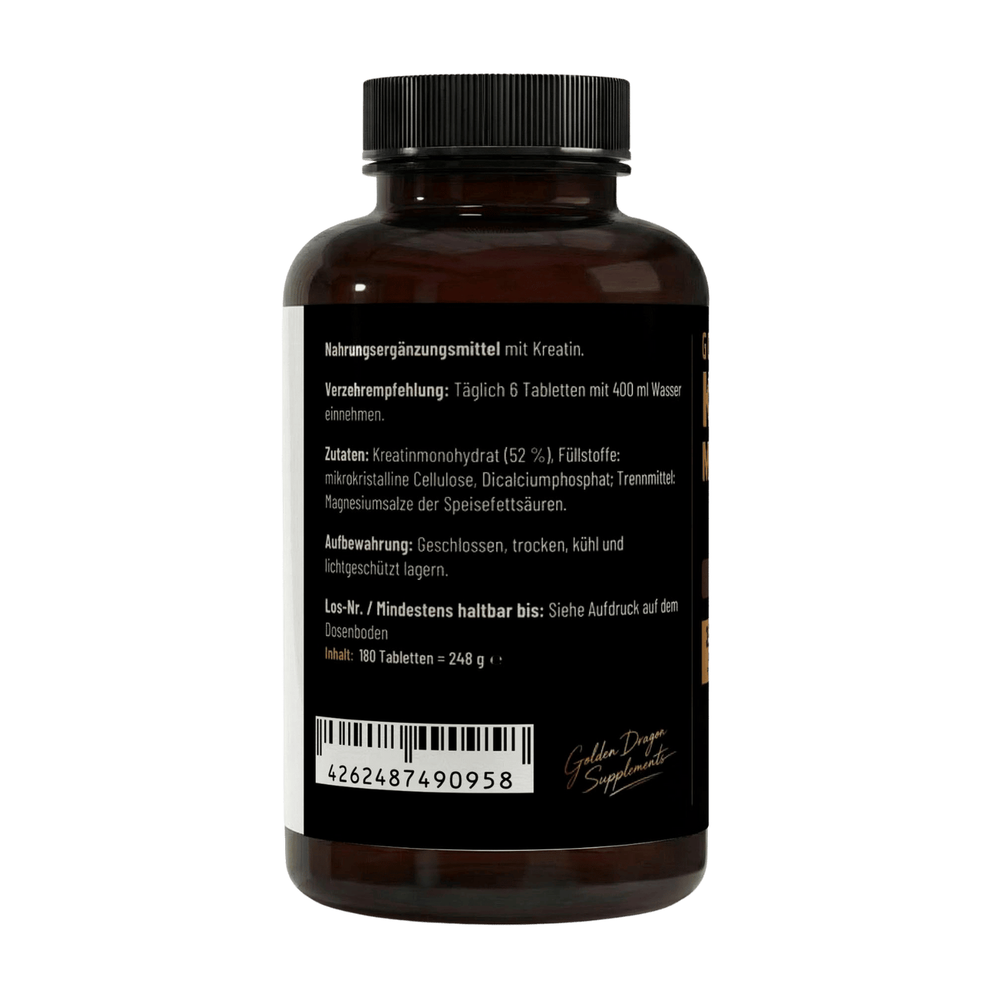 Golden Dragon Kreatinmonohydrat Tabletten 180 Stück