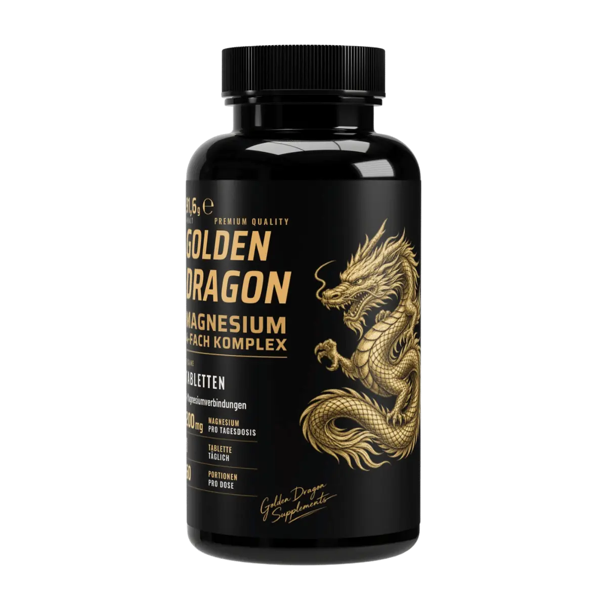 Golden Dragon 4-fach Magnesium Komplex – 60 Tabletten