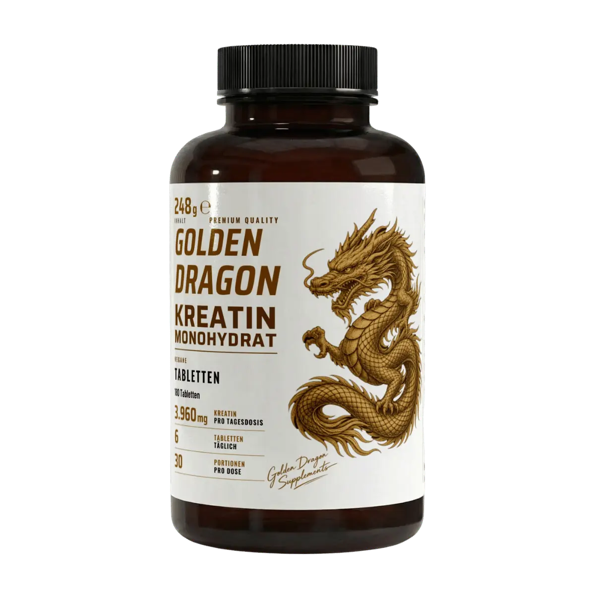 Golden Dragon Kreatinmonohydrat Tabletten – 180 Stück