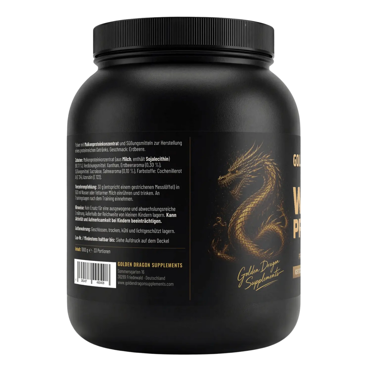 Golden Dragon Whey Protein Erdbeere