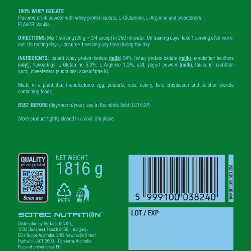 Scitec Whey Isolate 1816g