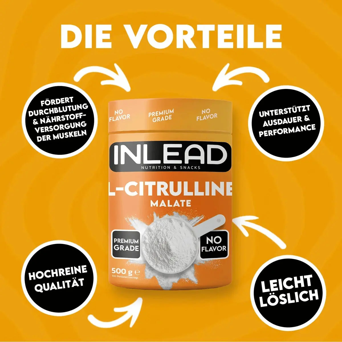 INLEAD L-Citrullin Malat 2:1 500 g