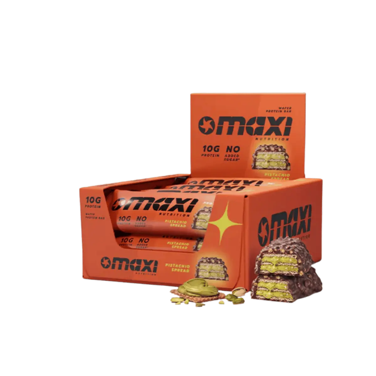 MaxiNutrition Protein Waffle Bar 12 × 39 g
