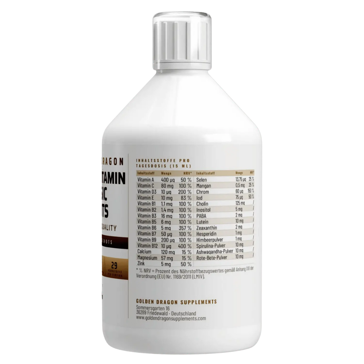 Golden Dragon MultiVitamin Basic Shots - Zitrus