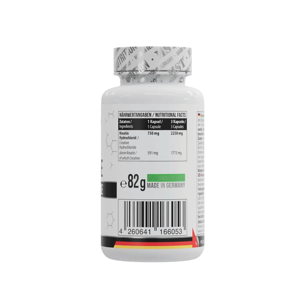 MST Creatine Hydrochloride 750 mg 90 Kapseln