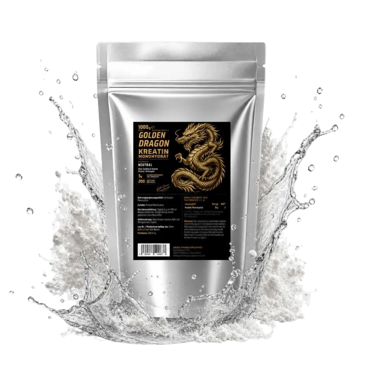 Golden Dragon Kreatin Monohydrat Pulver