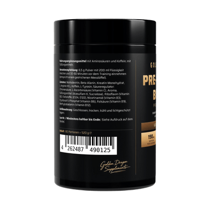 Golden Dragon Pre-Workout Booster Orange 520 g