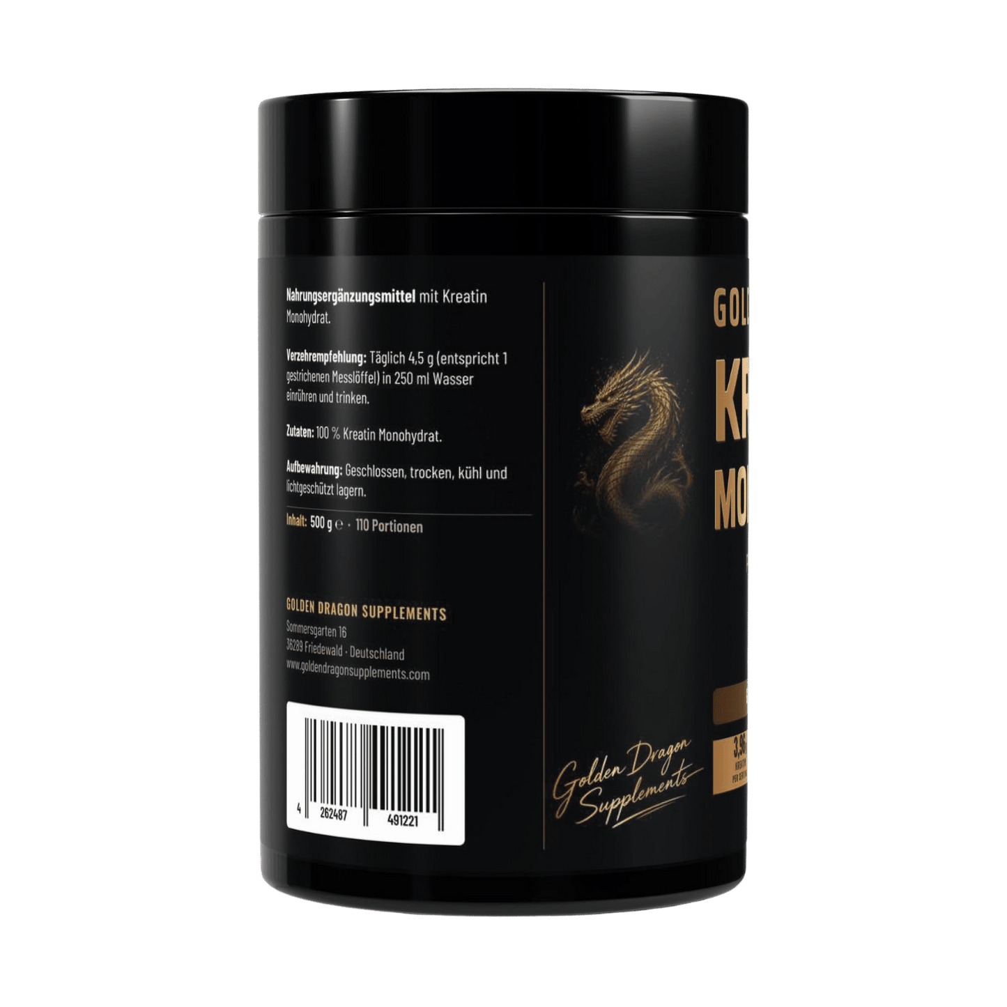 Golden Dragon Kreatin Monohydrat Geschmacksneutral 500 g