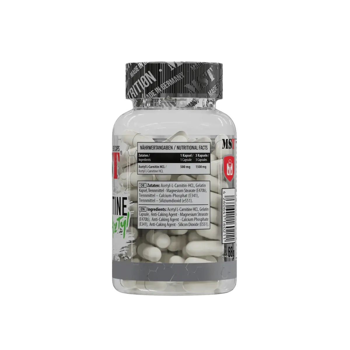 MST L-Carnitine Acetyl 500 mg 90 Kapseln