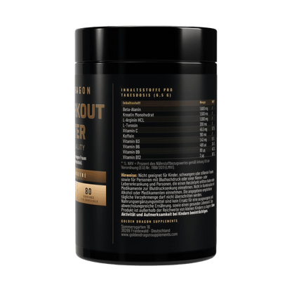 Golden Dragon Pre-Workout Booster Himbeere 520 g