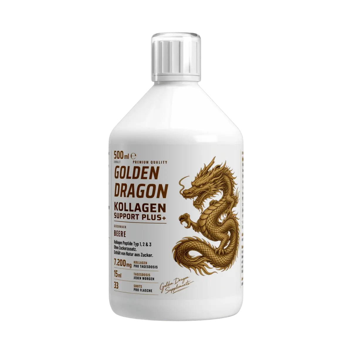 Golden Dragon Kollagen Support PLUS+ Shots – Beerengeschmack