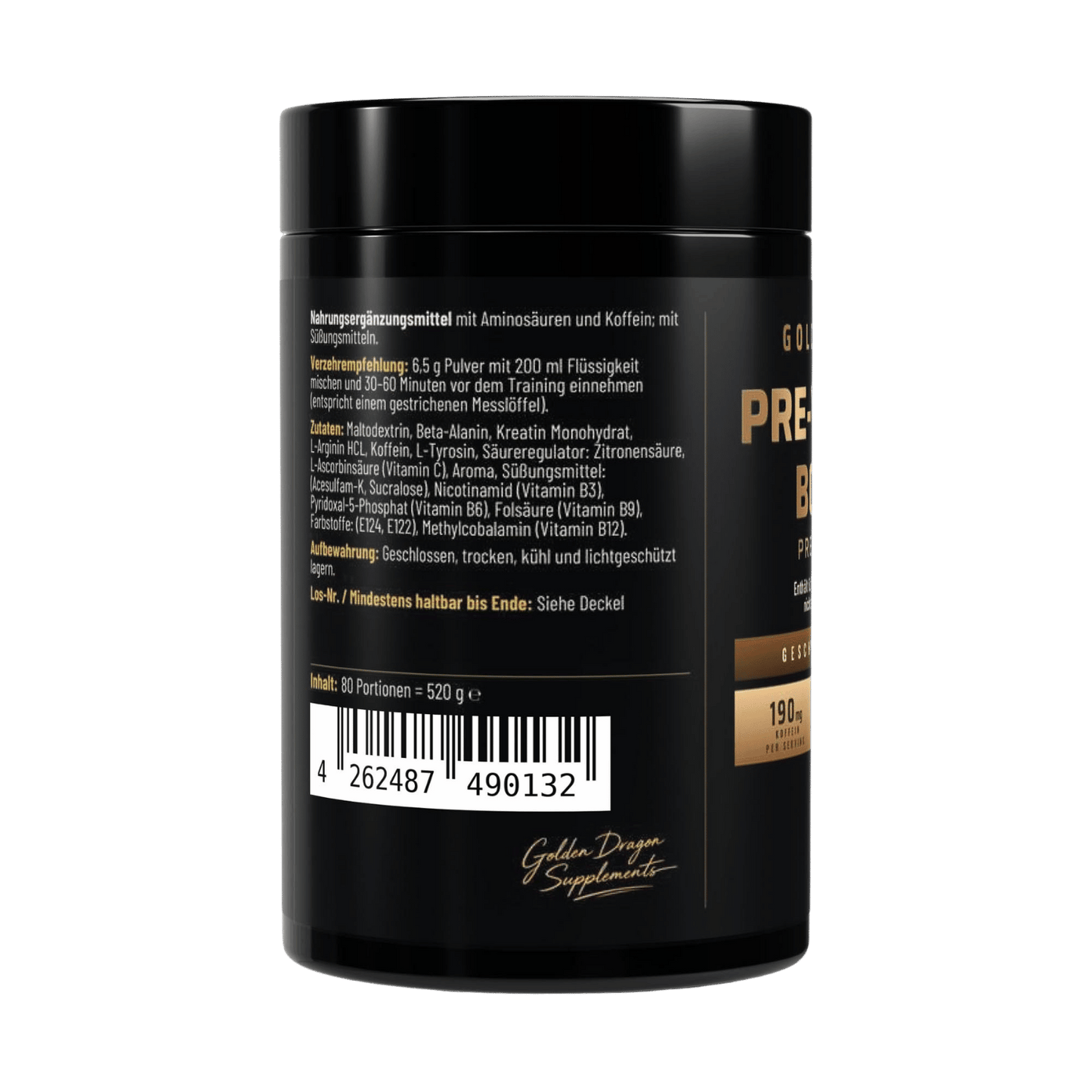 Golden Dragon Pre-Workout Booster Tutti Frutti 520 g