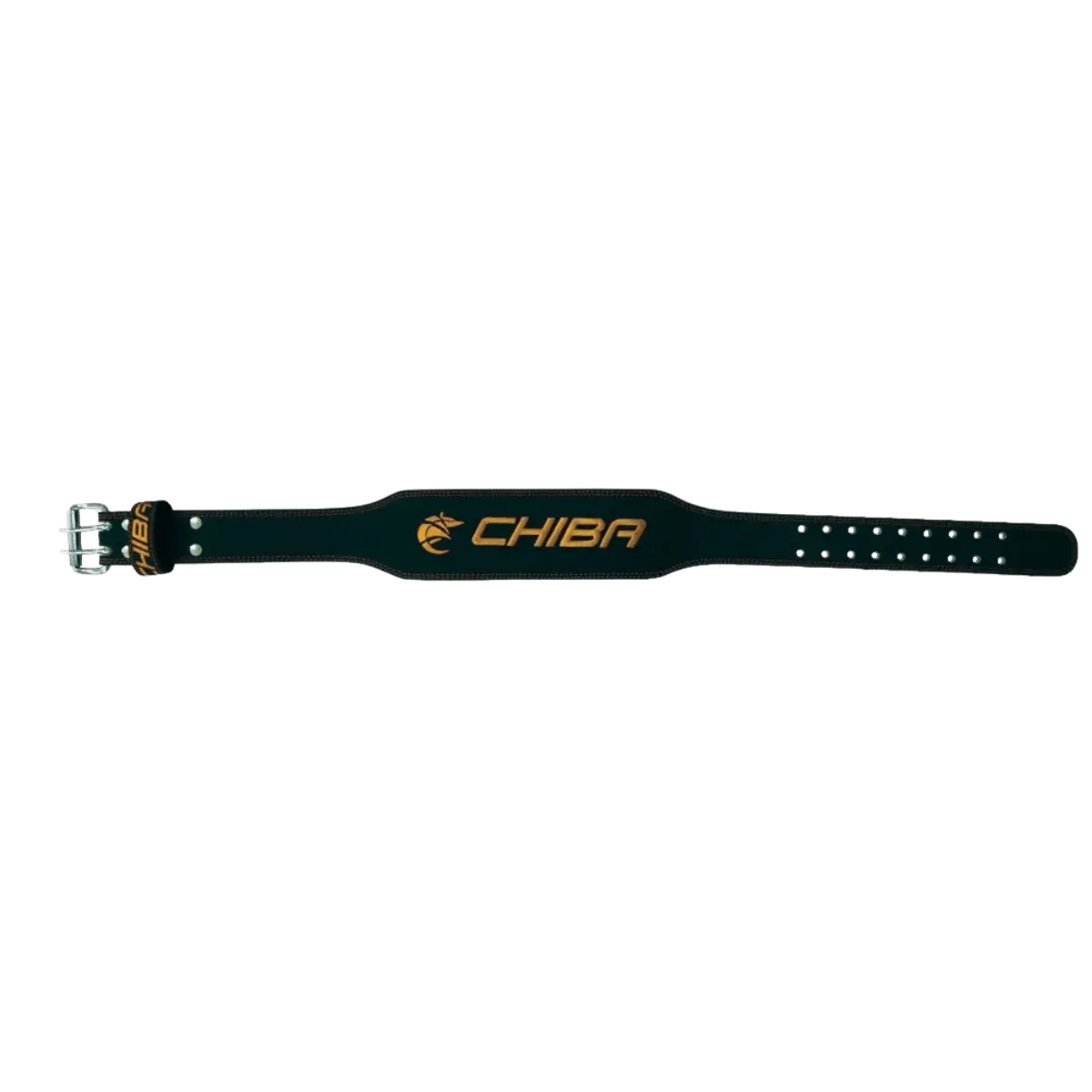 Chiba Ledergürtel Trainingsgürtel – Schwarz/Gold