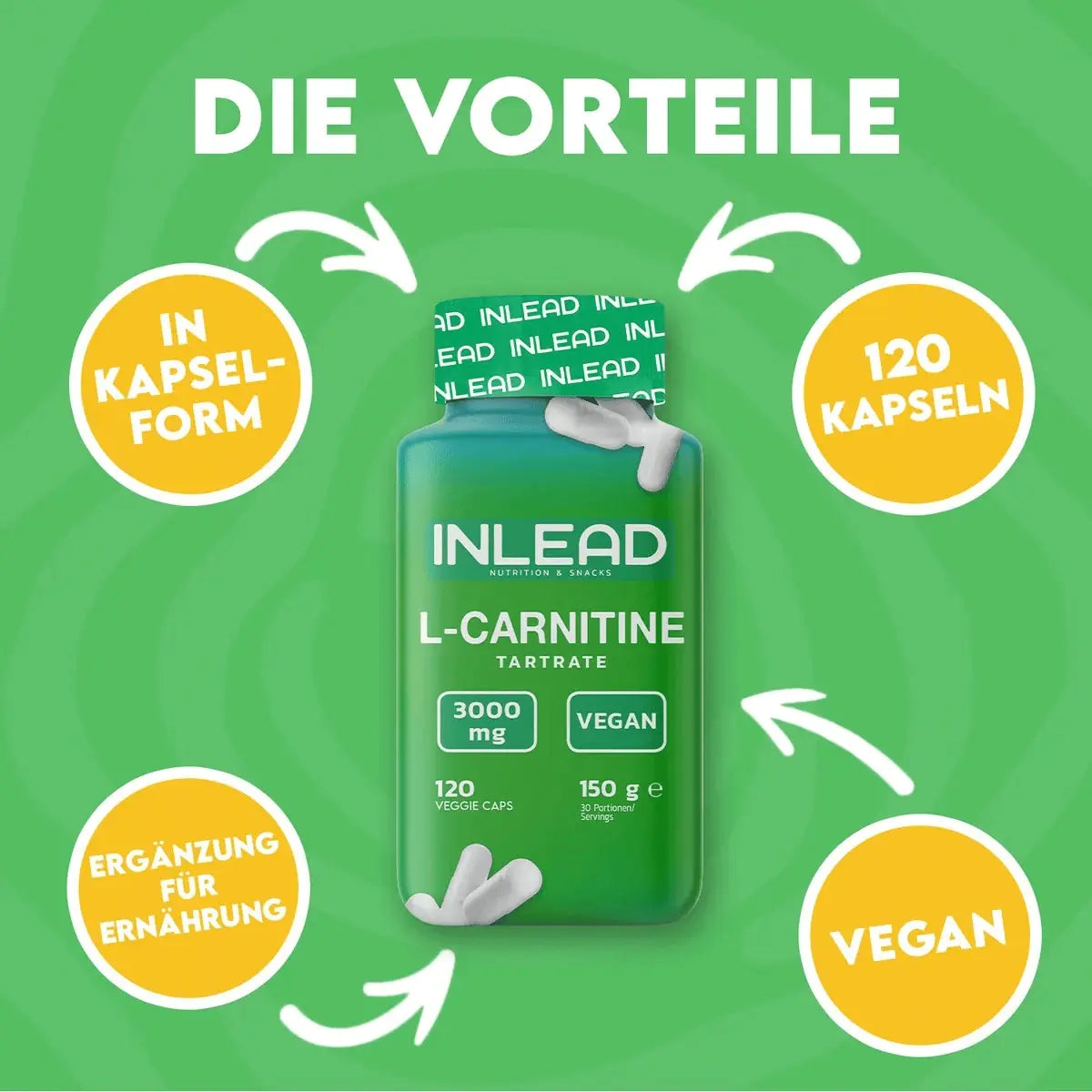 INLEAD L-Carnitine Tartrate 120 Kapseln